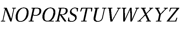 Fleya Light Italic Font UPPERCASE