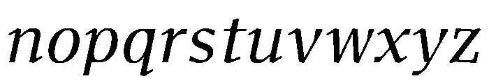 Fleya Light Italic Font LOWERCASE