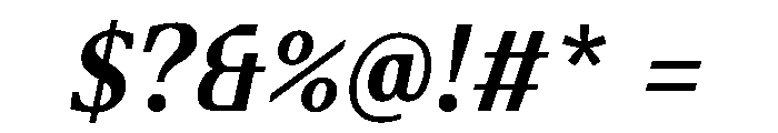 Fleya Medium Italic Font OTHER CHARS