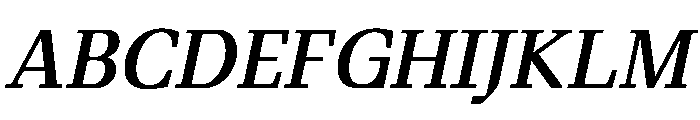 Fleya Medium Italic Font UPPERCASE