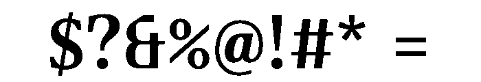 Fleya Medium Font OTHER CHARS