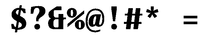 Fleya Mono Bold Font OTHER CHARS