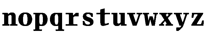 Fleya Mono Bold Font LOWERCASE