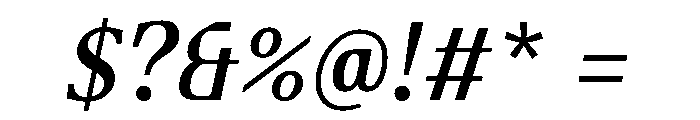 Fleya Regular Italic Font OTHER CHARS