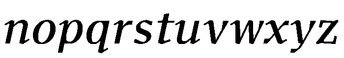 Fleya Regular Italic Font LOWERCASE