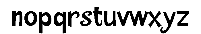 Flora Mambo A Font LOWERCASE