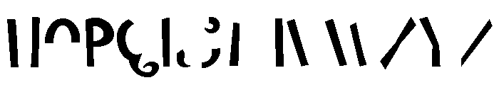Flora Mambo B Font UPPERCASE