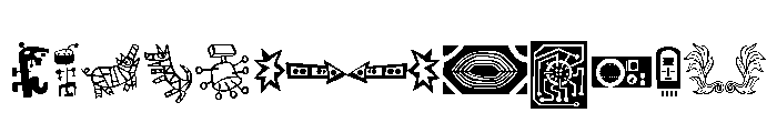 Flora Ornaments Font LOWERCASE