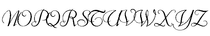 Florentine Cursive Regular OSF Font UPPERCASE