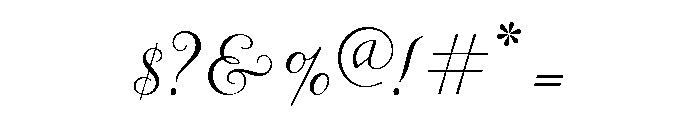 Florentine Cursive Regular Font OTHER CHARS