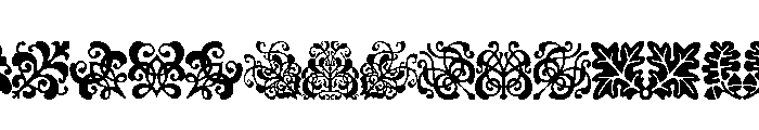 Floriat Regular Font LOWERCASE