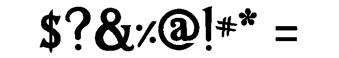 Floursack Tall Regular Font OTHER CHARS