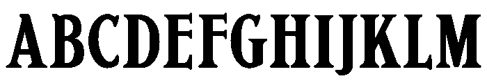 Floursack Tall Regular Font UPPERCASE