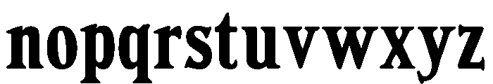 Floursack Tall Regular Font LOWERCASE