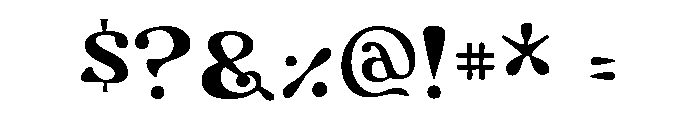 Flower Power Regular Font OTHER CHARS