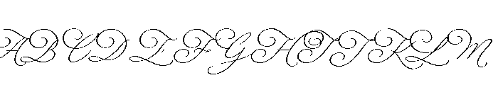 Fluire Script Regular Font UPPERCASE