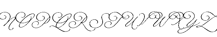 Fluire Script Regular Font UPPERCASE