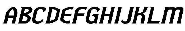 Fluxation Bold Italic Font UPPERCASE