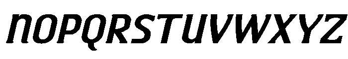 Fluxation Bold Italic Font UPPERCASE