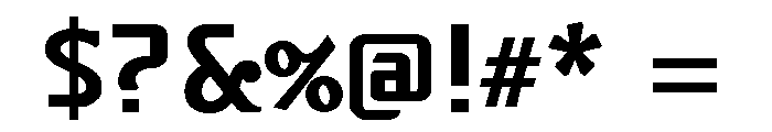Fluxation Bold Font OTHER CHARS