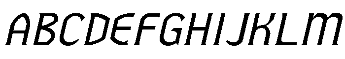 Fluxation Regular Italic Font UPPERCASE