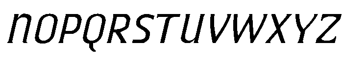 Fluxation Regular Italic Font UPPERCASE