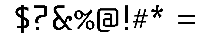 Fluxation Regular Font OTHER CHARS