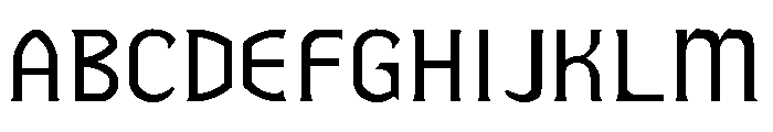 Fluxation Regular Font UPPERCASE