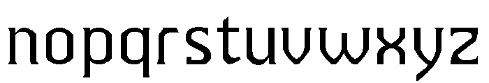 Fluxation Regular Font LOWERCASE