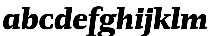 FM Black Italic Font LOWERCASE