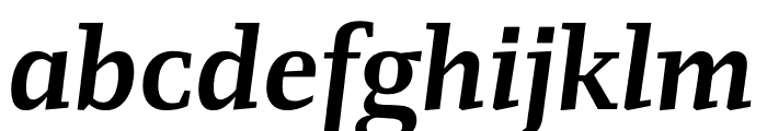 FM Bold Italic Font LOWERCASE