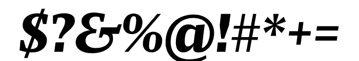 FM Extrabold Italic Font OTHER CHARS