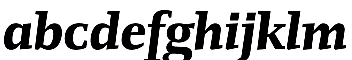 FM Extrabold Italic Font LOWERCASE