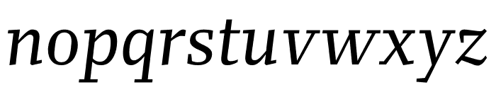 FM Italic Font LOWERCASE