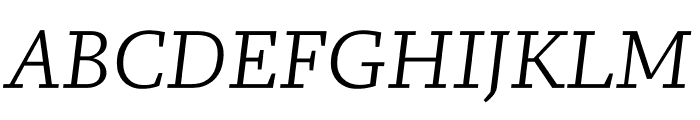 FM Light Italic Font UPPERCASE