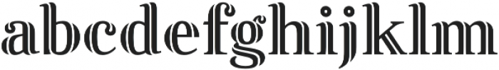 Fnord Inline otf (400) Font LOWERCASE