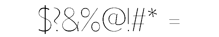 FN Coco Sans Thin Font OTHER CHARS