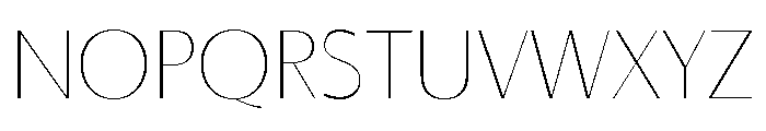 FN Coco Sans Thin Font UPPERCASE