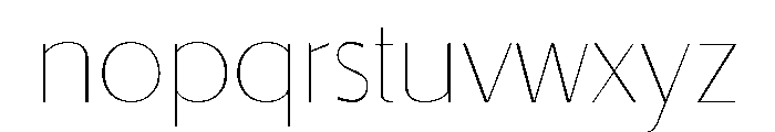FN Coco Sans Thin Font LOWERCASE