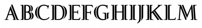 Fnord Inline Font UPPERCASE