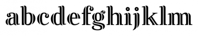 Fnord Inline Font LOWERCASE