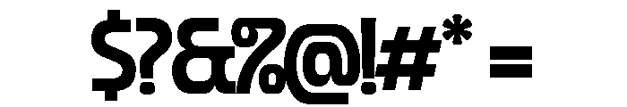 Forager Bold Overlap Font OTHER CHARS