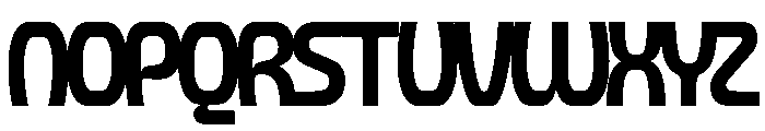 Forager Bold Overlap Font UPPERCASE