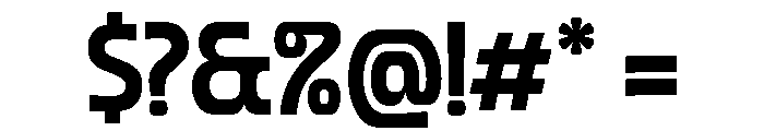 Forager Bold Font OTHER CHARS