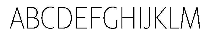 Forager Extra Light Font UPPERCASE