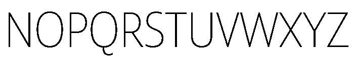 Forager Extra Light Font UPPERCASE