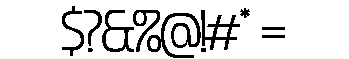 Forager Light Overlap Font OTHER CHARS