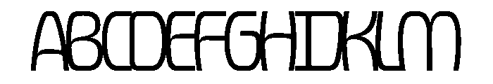 Forager Light Overlap Font UPPERCASE