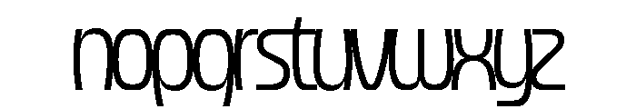 Forager Light Overlap Font LOWERCASE