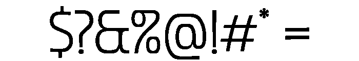 Forager Light Font OTHER CHARS